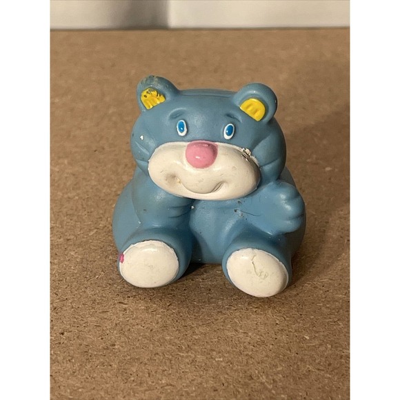 Fisher Price Loving Family Dollhouse Vintage 1993 Blue Teddy Bear Toy 1.5" - Picture 1 of 6